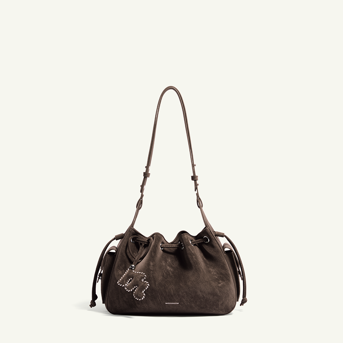 Mossdoom The Cloud Bellis Shoulder Bag - กระเป๋าสะพายไหล่ทรงถังหนังกลับสไตล์เรโทร