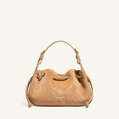 Mossdoom Tilia Crossbody Bag - กระเป๋าถือหนังกลับขนาดเล็กรูปทรงคล้ายเกี๊ยว มีสายสะพายไหล่ยาว