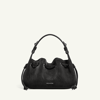 Mossdoom Tilia Crossbody Bag - กระเป๋าถือหนังกลับขนาดเล็กรูปทรงคล้ายเกี๊ยว มีสายสะพายไหล่ยาว