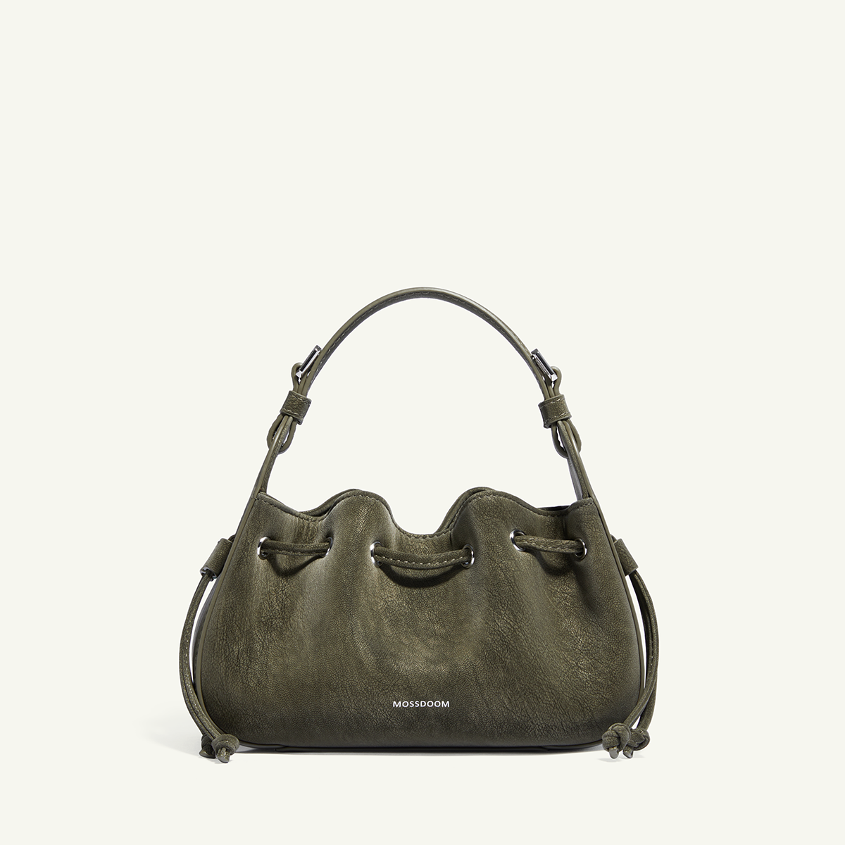Mossdoom Tilia Crossbody Bag - กระเป๋าถือหนังกลับขนาดเล็กรูปทรงคล้ายเกี๊ยว มีสายสะพายไหล่ยาว