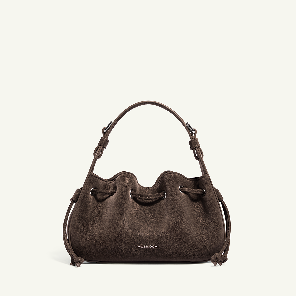 Mossdoom Tilia Crossbody Bag - กระเป๋าถือหนังกลับขนาดเล็กรูปทรงคล้ายเกี๊ยว มีสายสะพายไหล่ยาว