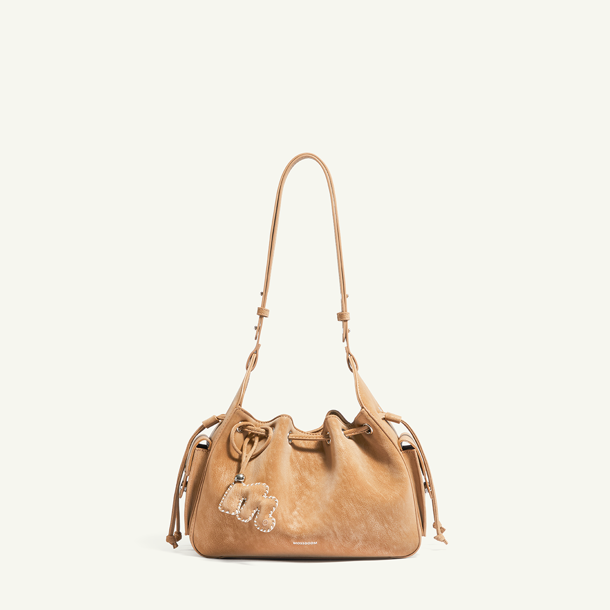 Mossdoom The Cloud Bellis Shoulder Bag - กระเป๋าสะพายไหล่ทรงถังหนังกลับสไตล์เรโทร