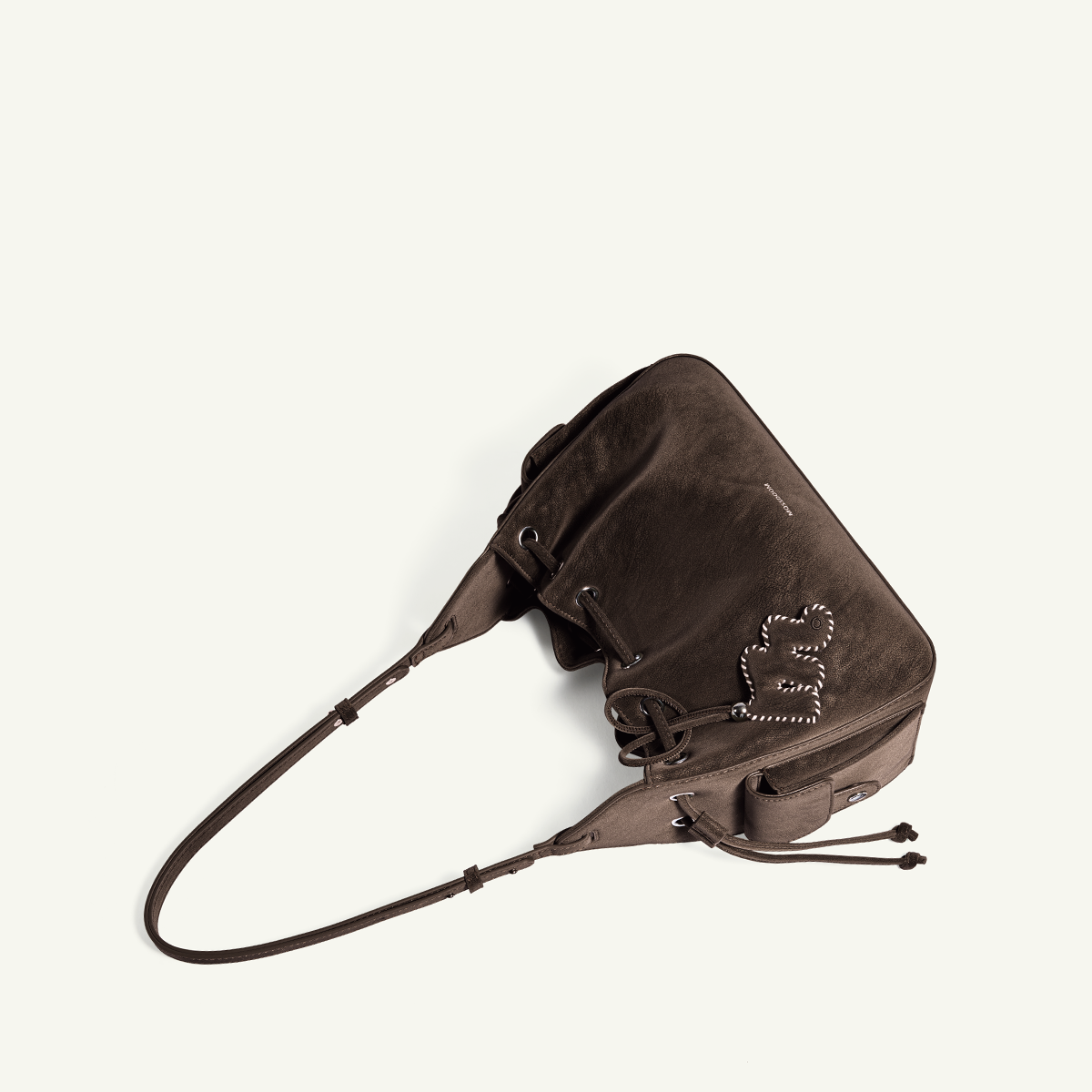 Mossdoom The Cloud Bellis Shoulder Bag - กระเป๋าสะพายไหล่ทรงถังหนังกลับสไตล์เรโทร