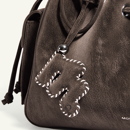 Mossdoom The Cloud Bellis Shoulder Bag - กระเป๋าสะพายไหล่ทรงถังหนังกลับสไตล์เรโทร