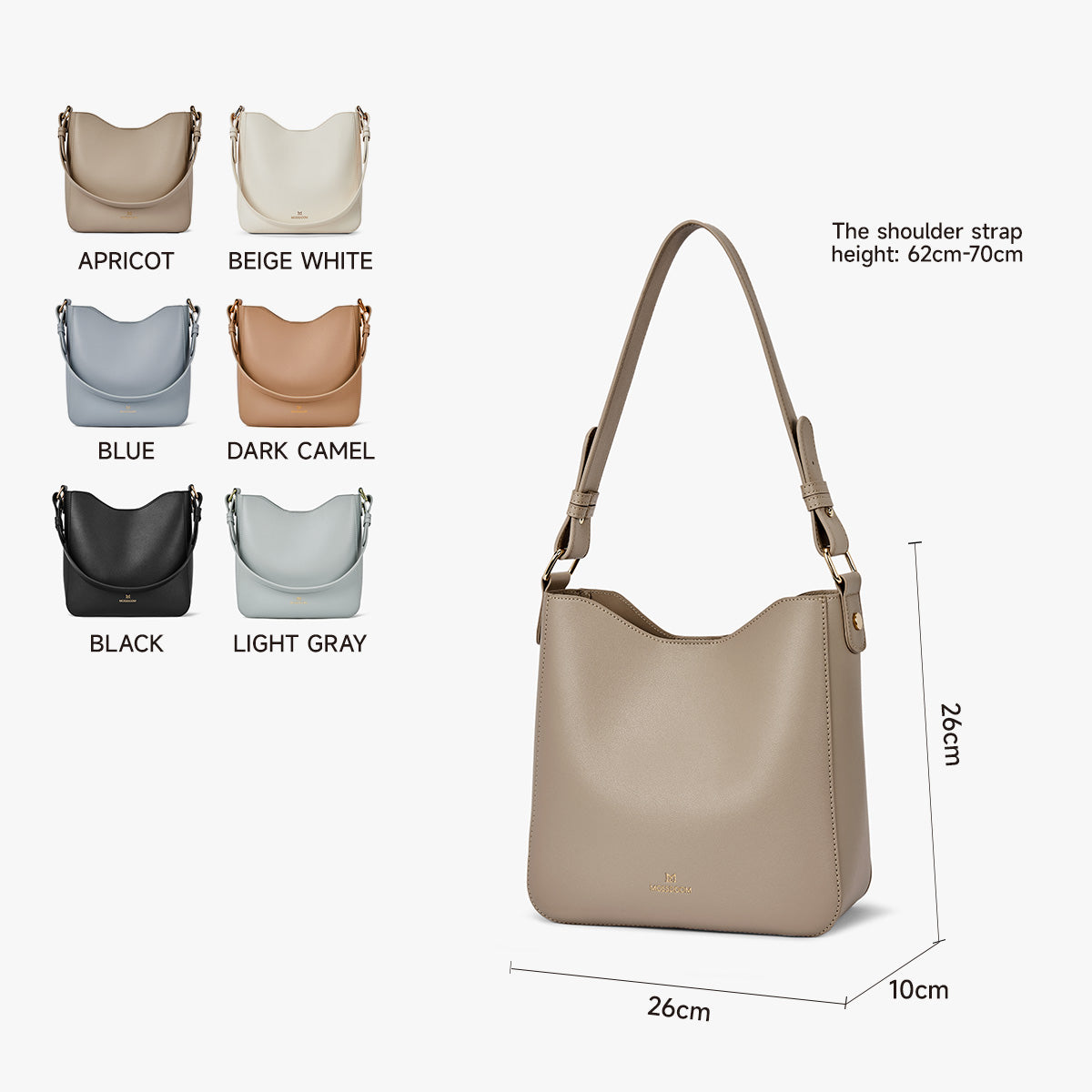Mossdoom Rhiny Tote Bag – กระเป๋าโท้ทผู้หญิง พร้อมซิปและตัวล็อกแม่เหล็ก