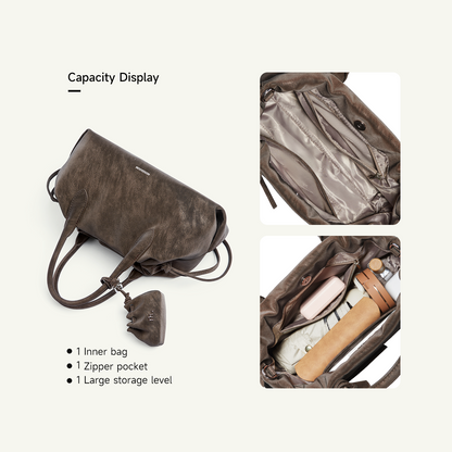Mossdoom Celsia Handbag - กระเป๋าถือผู้หญิงดีไซน์หรูหราพร้อมเชือกรูด