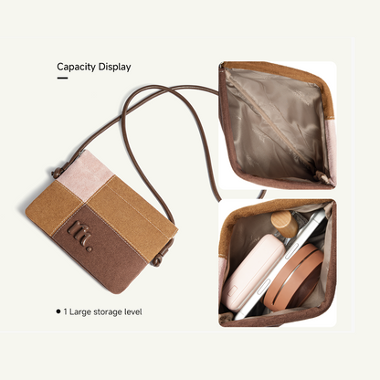 Mossdoom Avela Crossbody Bag - กระเป๋าสะพายข้างผ้าปะติดปะต่อหลากสี